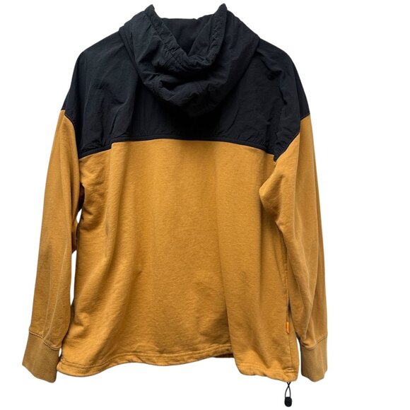 Timberland Mens Pullover Jacket Size Large Hooded Sweatshirt 1/4 Zip Pockets - Picture 4 of 13
